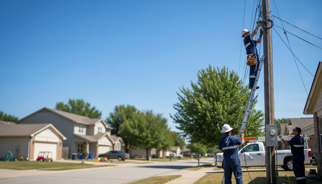 Residential electrician providing installation services in Pep, NM
